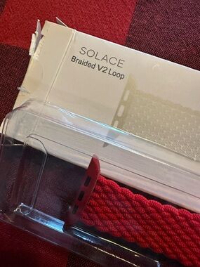 Solace Braided V2 Loop Apple Watch Band Large - Red